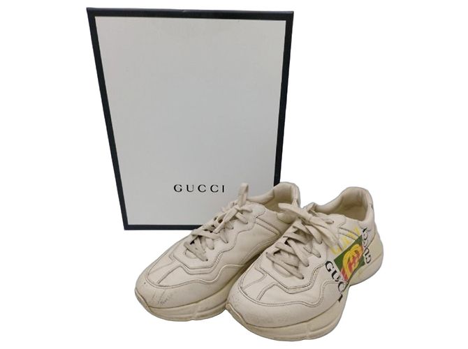Gucci Ace Leder Sneaker Weiß