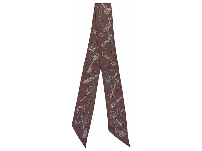 Hermès Sciarpa Hermes Twilly Les Cles a Pois 