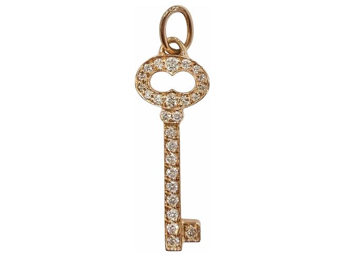 Tiffany & Co Pendente Mini Tiffany Vintage Oval Key Diamond