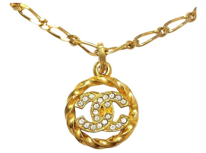 Collana Choker Rotonda Chanel Coco Mark 3438 D'oro