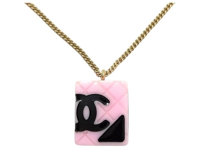 Collar Chanel Cambon Line 05C Coco Mark Rosa