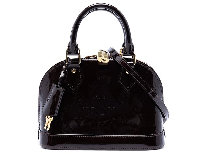 Louis Vuitton Alma BB em Monogram Vernis roxo