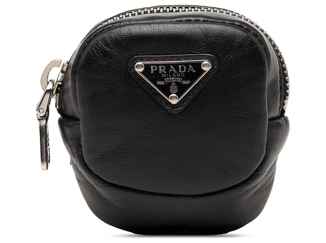 Prada Black Mini Leather Arm Pouch