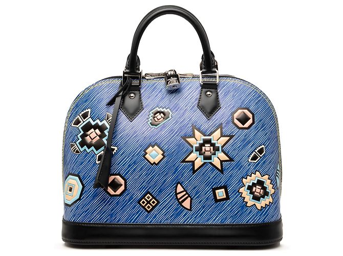 Louis Vuitton Blue Epi Denim Aztec Alma PM