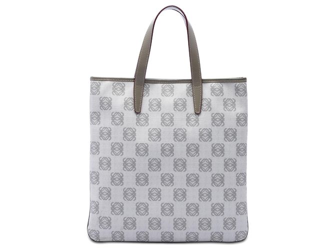 Tote em canvas revestido com Anagram cinza LOEWE Marrom