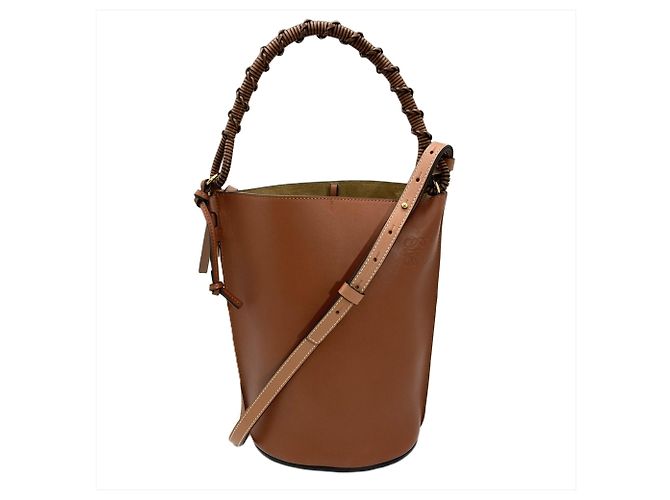 Borsa a tracolla a secchiello Loewe Gate Marrone 