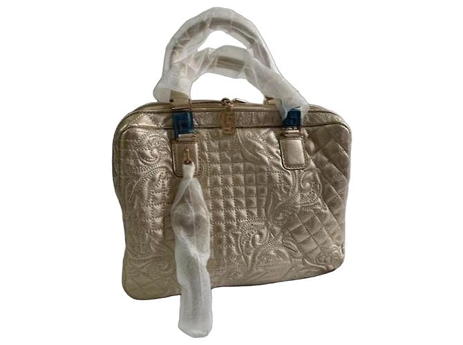 Sac cabas matelassé Versace Medusa Doré