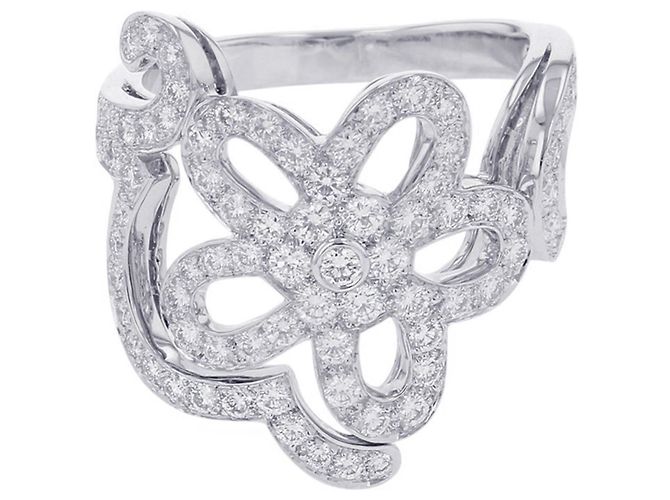 Van Cleef & Arpels 18K Weißgold Diamantring