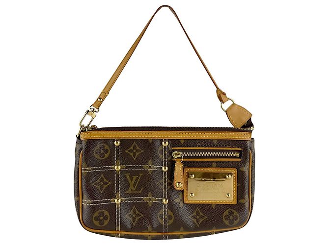 Louis Vuitton Monogram Rivete Pochette Accessoires Marron