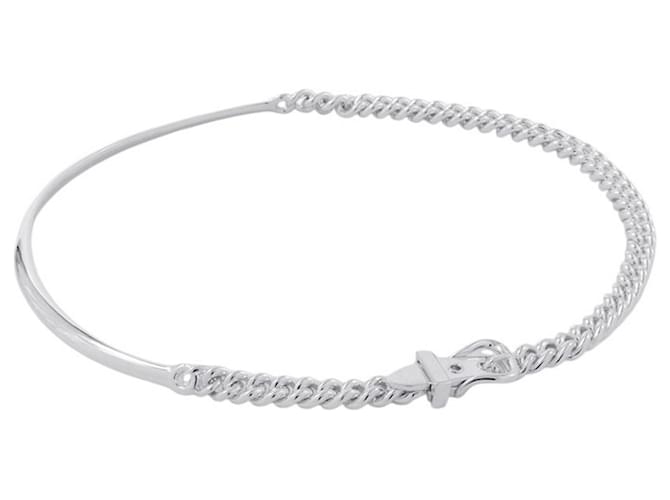 Hermès Collier Hermes Boucles Sellier Inflexible SV925 Argent 