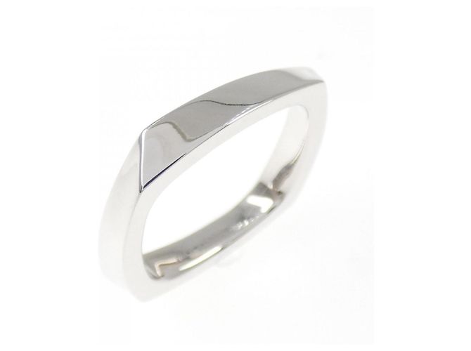 Tiffany & Co Anello Torque Tiffany sottile in oro bianco D'oro