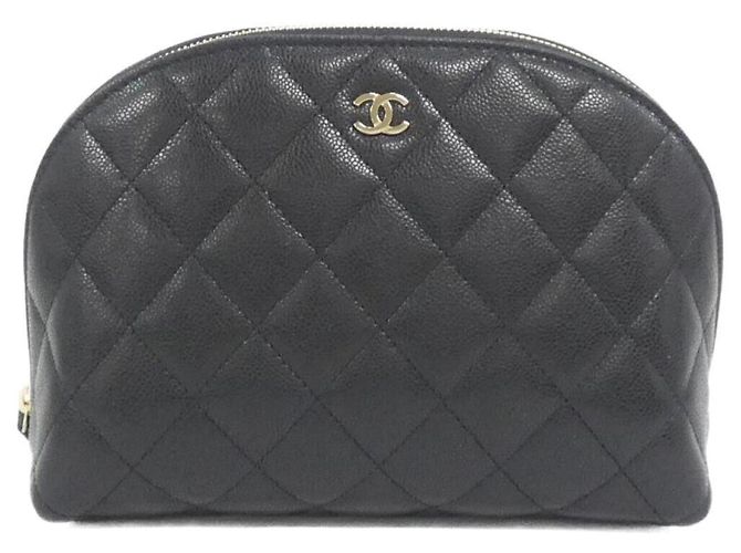 Chanel Timeless Classic Line Handtasche Pouch Schwarz