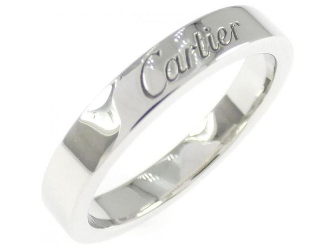 Cartier Gravierter Platinring