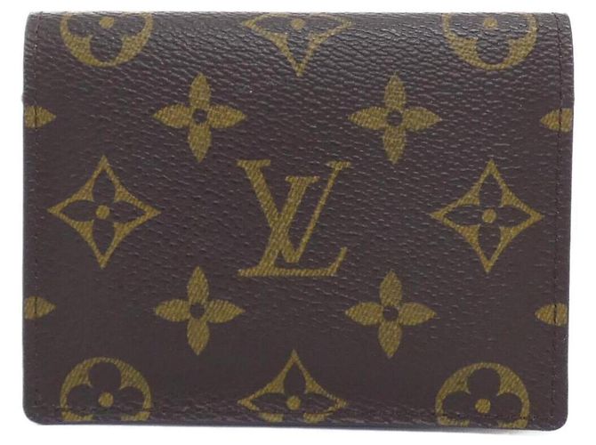 Louis Vuitton Monogram Passport Cover Brown