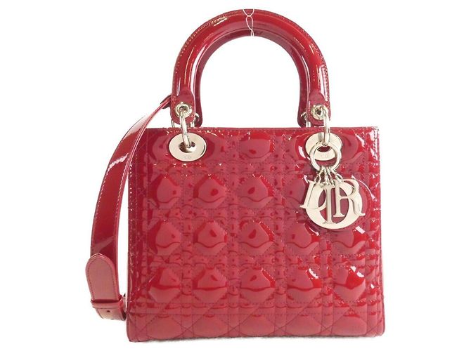 Borsa Christian Dior Lady Medium VRB44551 Rosso
