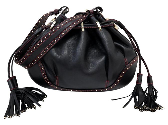 Borsa a Spalla in Pelle Nera LANCEL LES LIONNES Nero