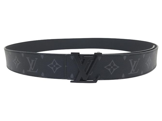 NUEVO CINTURÓN LOUIS VUITTON LV INITIALS MONOGRAM ECLIPSE M0449 T110 Negro