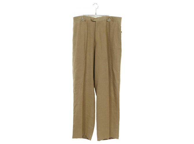 Hermès Hermes Stoffhose Grün Khaki