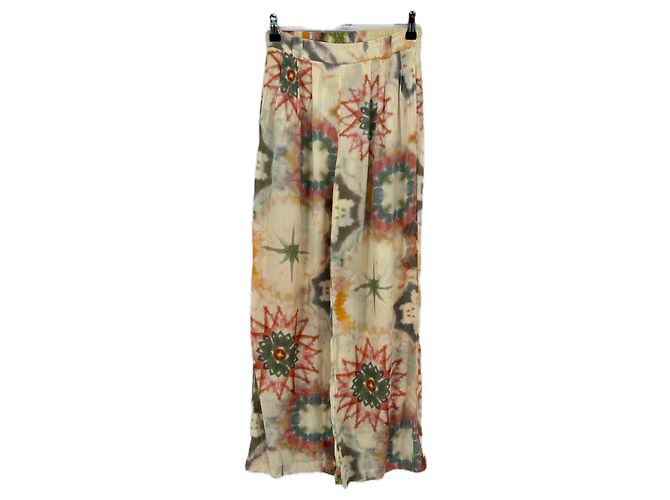 Autre Marque Fließende farbige Hose Braun