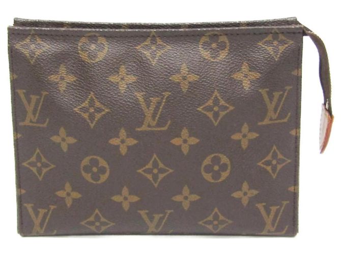 Pochette de toilette Louis Vuitton Monogram Canvas 19 Marron