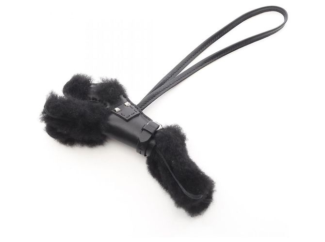 Charm Hermès Buddy Nero in Agnello 