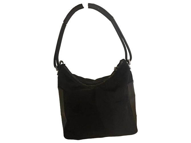 Borsa a tracolla Gucci Soho in nylon Nero