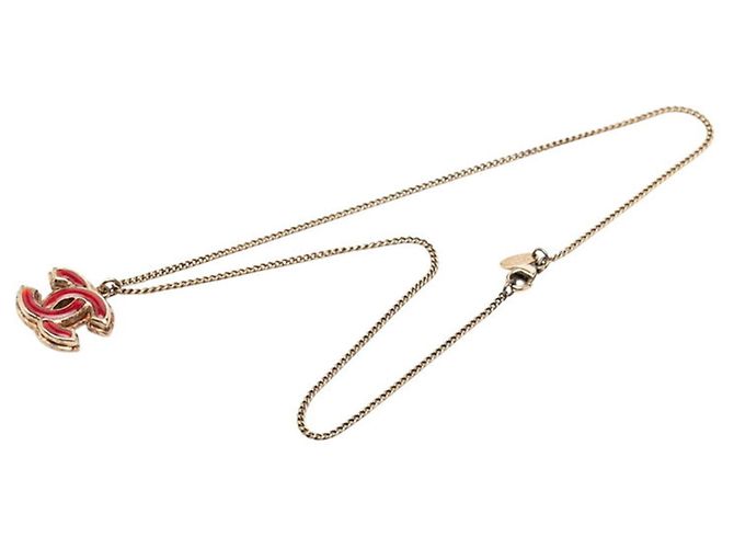 Collana Chanel Vintage Coco Mark Rosso D'oro