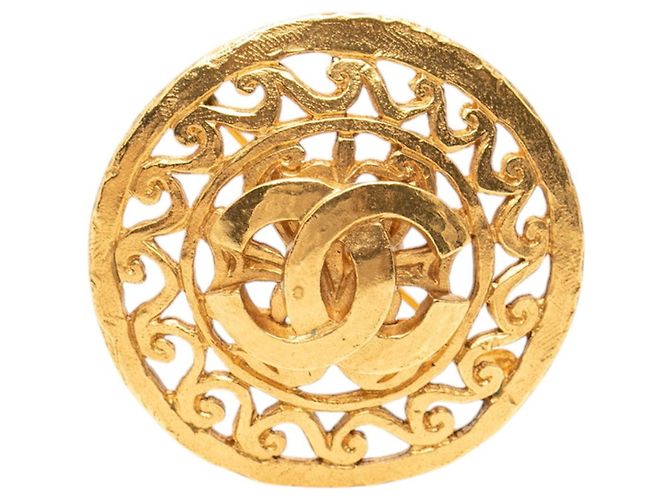 Timeless Spilla Chanel Vintage Coco Mark D'oro