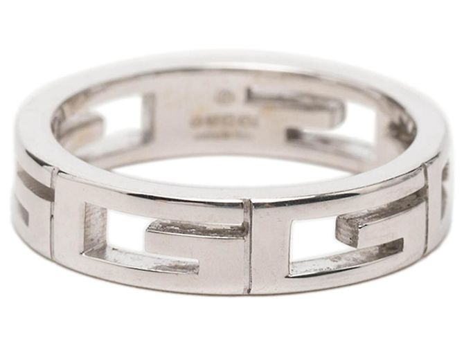 Gucci G-Logo Ring aus 18K Weißgold