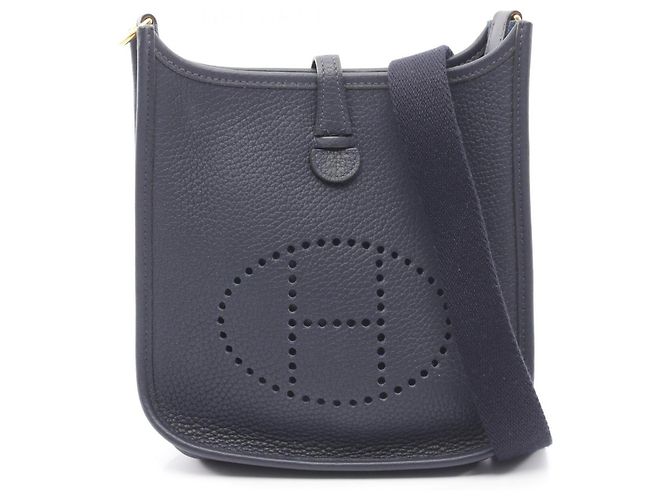 Hermès Bolsa de ombro Hermes Evelyne TPM Amazon Blue Nuit Azul Azul marinho