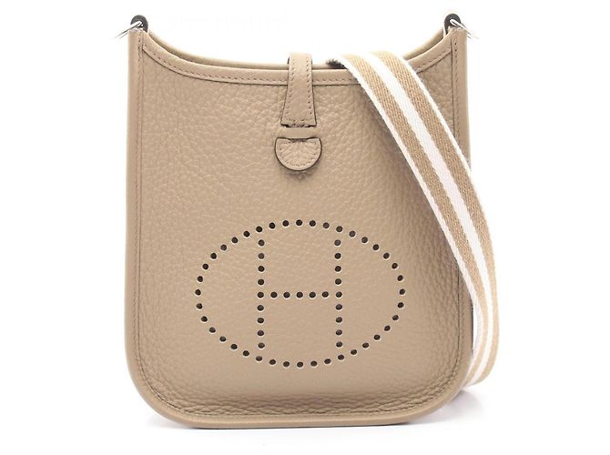 Hermès Bolsa de ombro Hermes Evelyne TPM Amazon Beige Malfa Bege