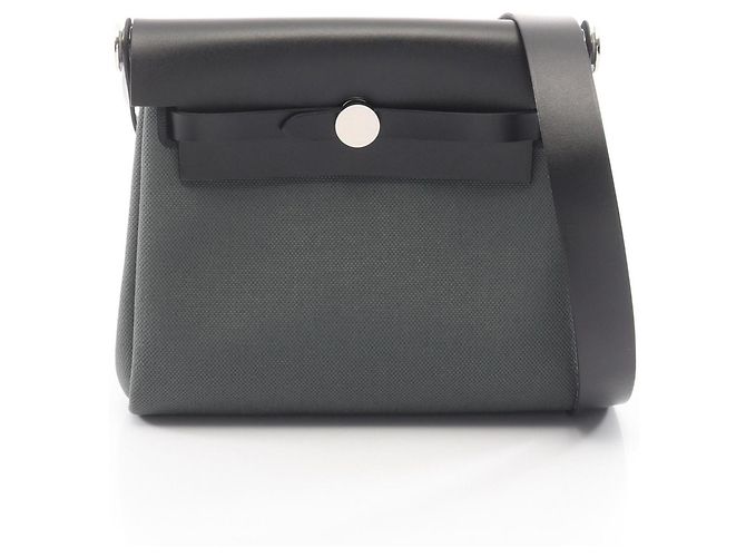 Borsa a tracolla Hermès Herbag Zip Mini Nero Verde