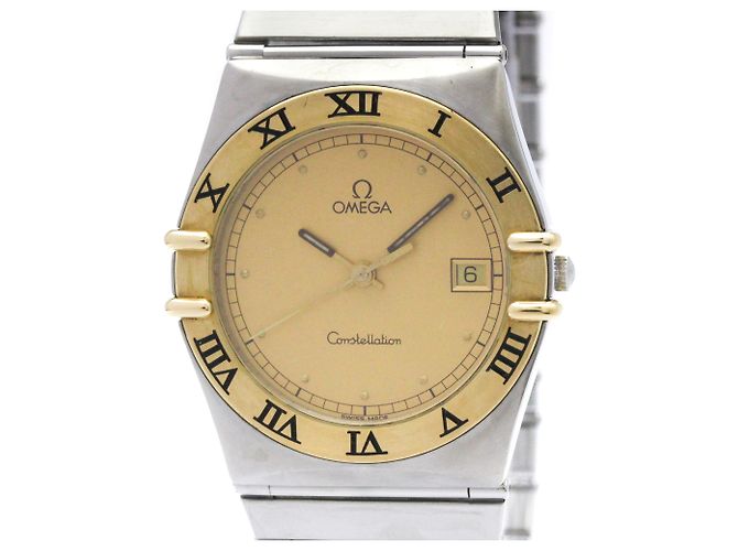 OMEGA Constellation Relógio de Ouro 18K e Aço Quartz para Homem