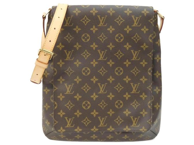 Bolso de hombro Louis Vuitton Monogram Musette Castaño Monograma