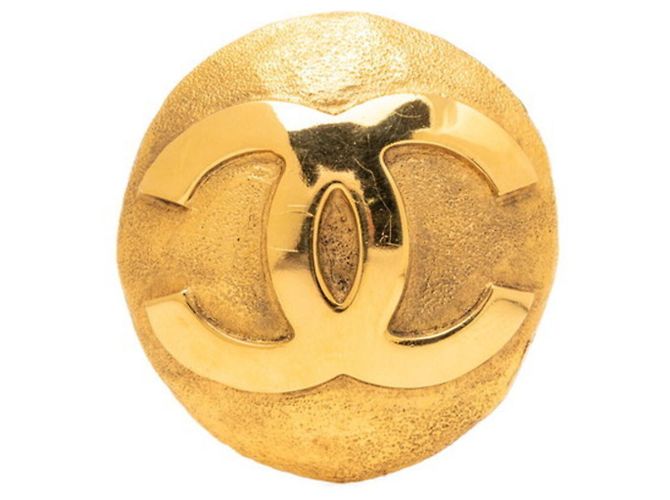 Chanel Coco Mark Rundbrosche Golden