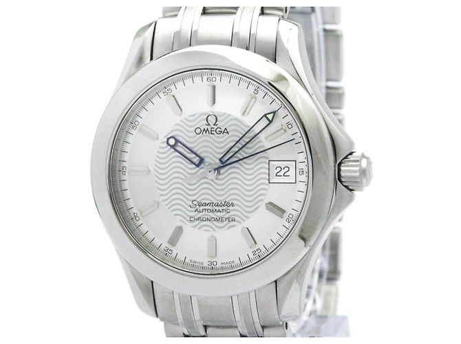 Relógio automático cronômetro em aço Omega Seamaster 120M
