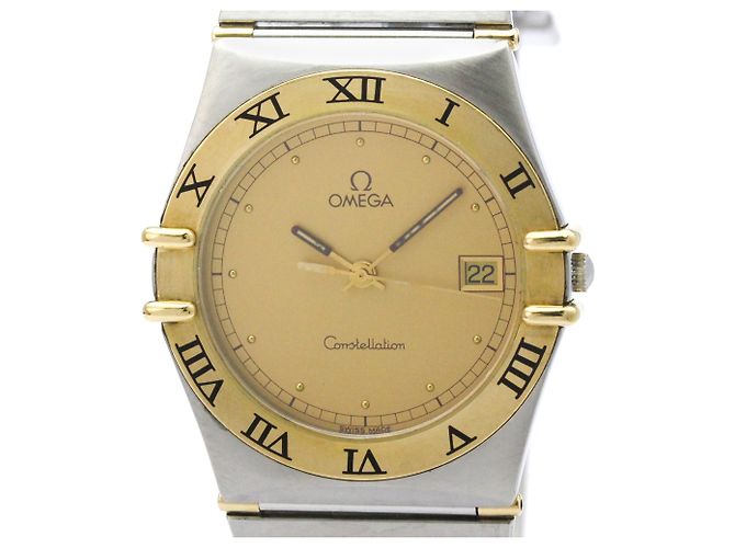 OMEGA Constellation Relógio de Pulso de Ouro 18K e Aço Quartz