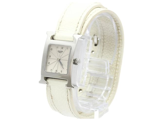 Relógio Hermès Heure H Double Tour Quartz em Aço Inoxidável e Couro 21