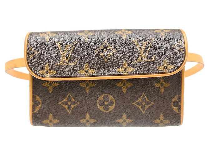 Louis Vuitton Pochette Florentine Monogram Canvas Small Marrone