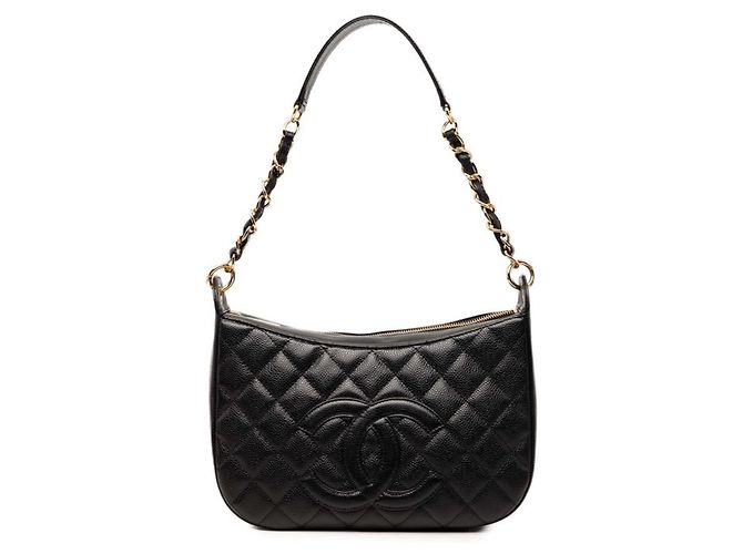 Borsa a tracolla Chanel Coco Mark Matelassé Chain Nero
