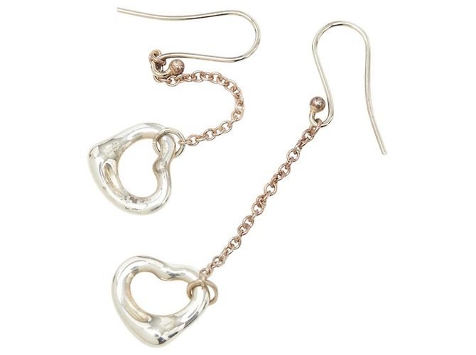 Orecchini pendenti Elsa Peretti Open Heart di Tiffany & Co. Argento
