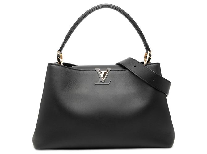 Borsa Louis Vuitton Capucines Souple GM Nero