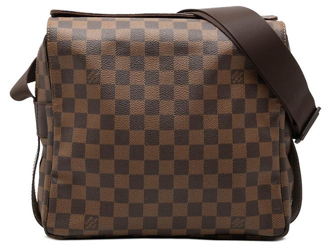 Borsa a tracolla Louis Vuitton Damier Naviglio Marrone