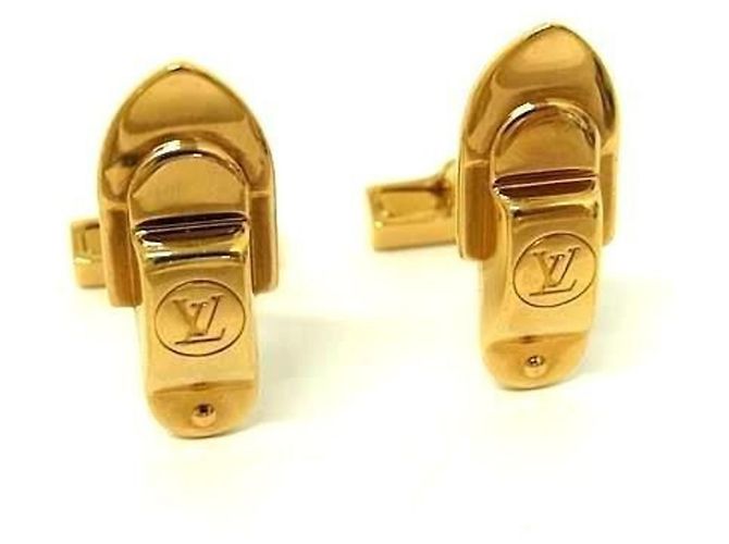 Louis Vuitton Gold Cufflinks Golden