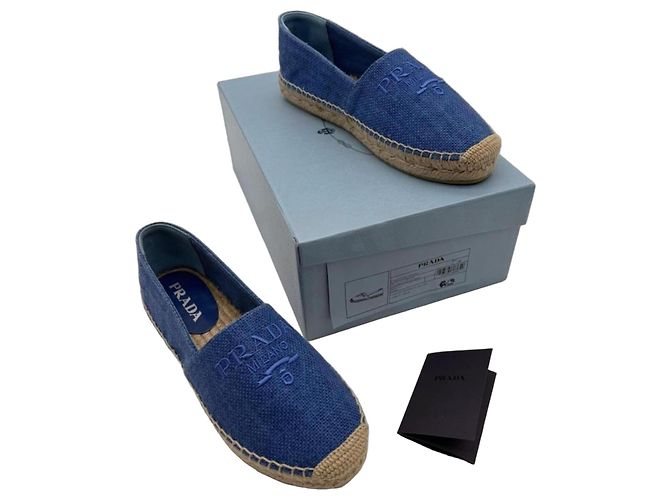 Prada Espadrillas in tela blu