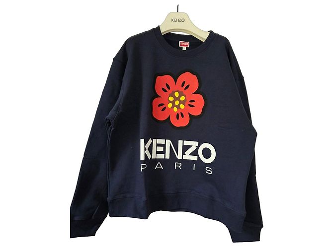 Kenzo Paris Boke Flowers Sweatshirt - Dunkelblau, XL