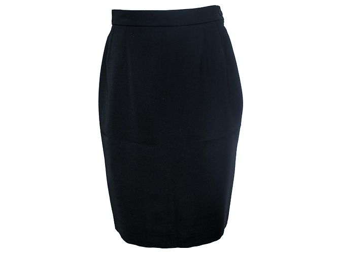Yves Saint Laurent, schwarzer Vintage-Midirock 