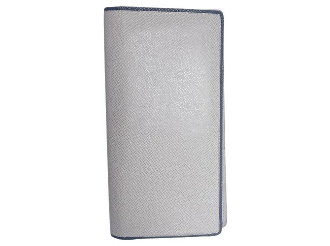 Portafoglio bi-fold Louis Vuitton Taiga Marrone Nero
