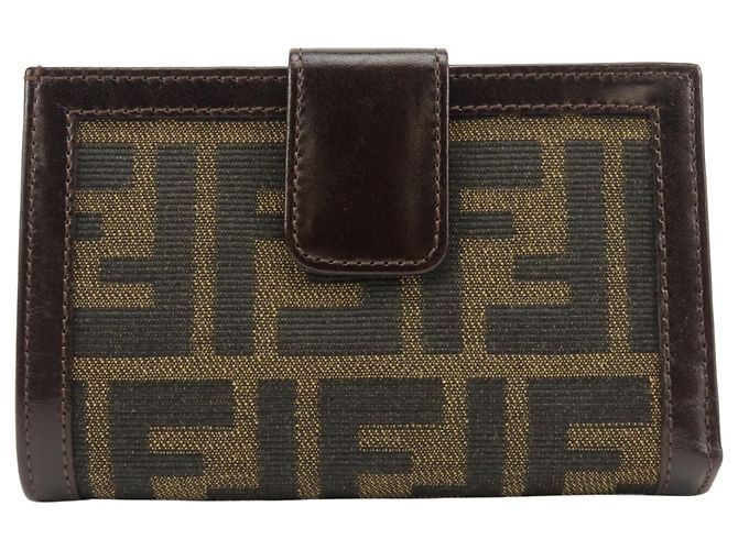 Fendi Bi-fold Wallet Zucca Brown