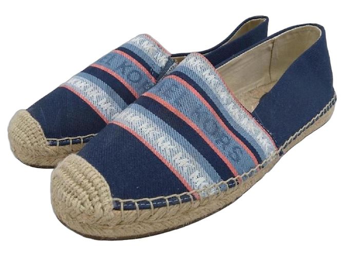 Michael Kors Blue Canvas Logo Espadrilles Multiple colors